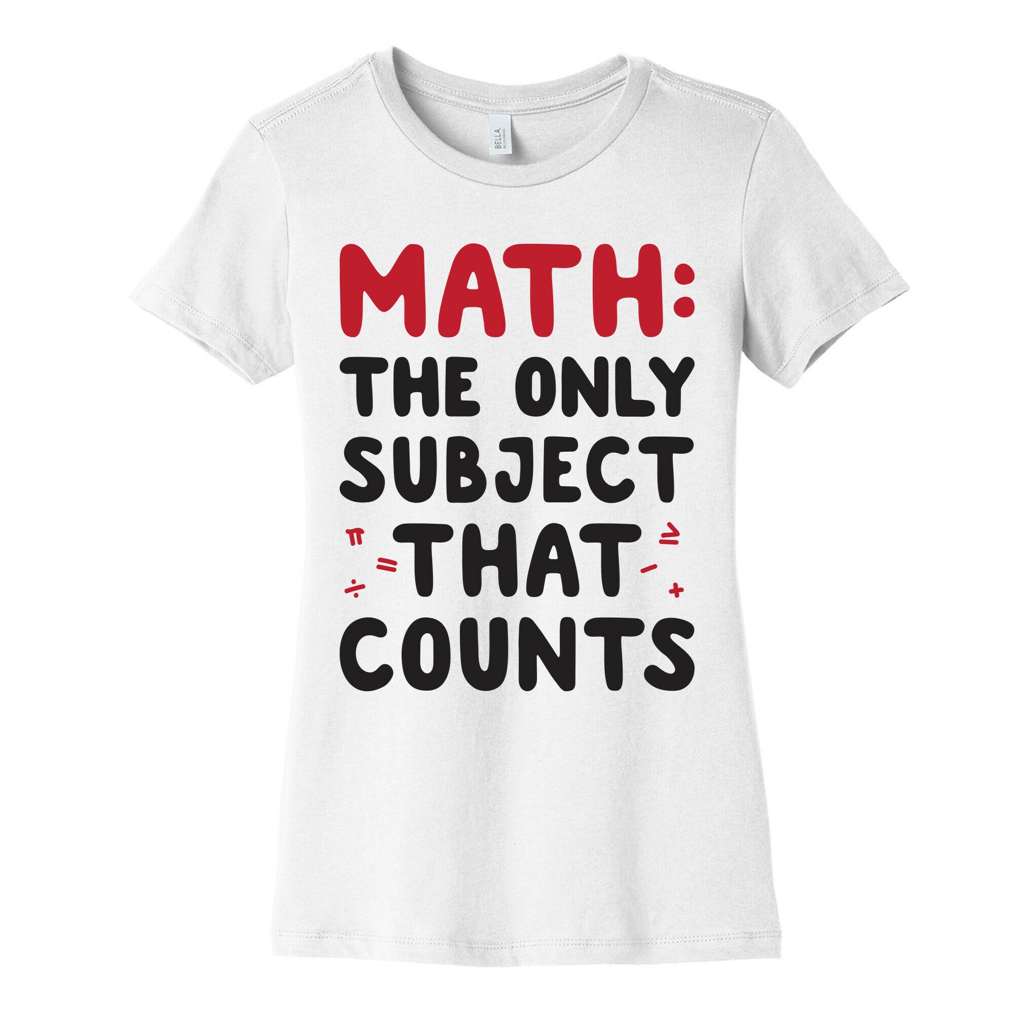 Math: The Only Subject That Counts Women's Cotton Tee